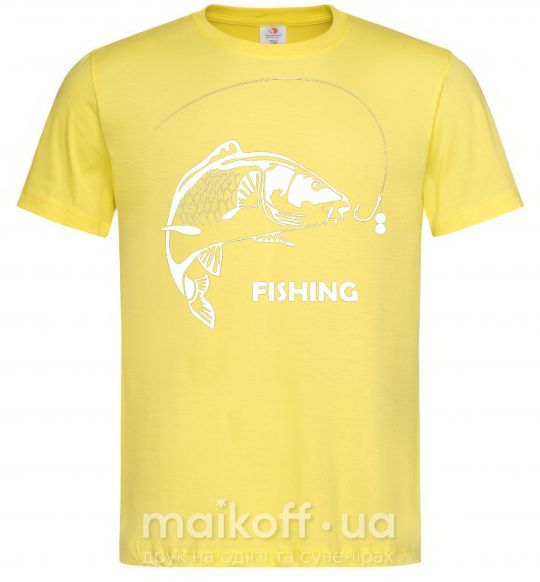 Мужская футболка FISHING Лимонный фото