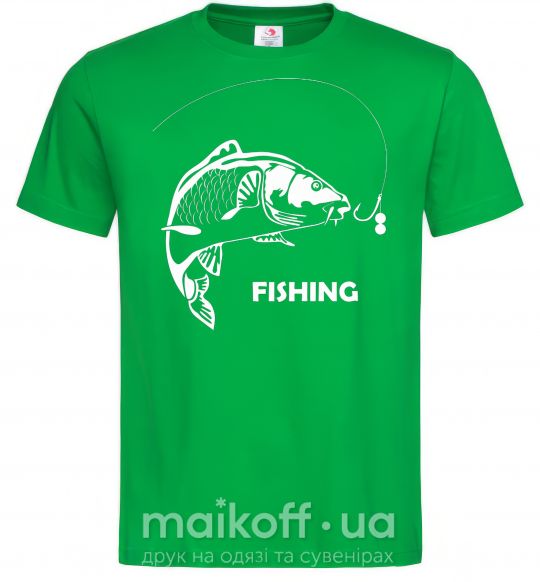 Чоловіча футболка FISHING Зелений фото