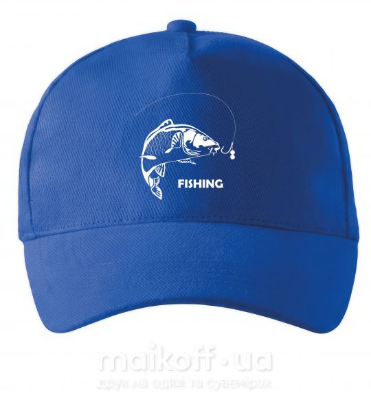 Кепка FISHING Яскраво-синій фото