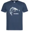 Чоловіча футболка FISHING Темно-синій фото