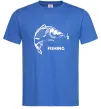 Чоловіча футболка FISHING Яскраво-синій фото