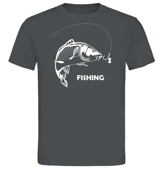 Чоловіча футболка FISHING Графіт фото