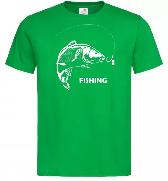 Чоловіча футболка FISHING Зелений фото