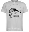 Чоловіча футболка FISHING Сірий фото