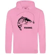 Мужская толстовка (худи) FISHING Розовый фото