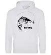 Чоловіча толстовка (худі) FISHING Сірий меланж Чоловіча толстовка (худі) FISHING Сірий меланж фото