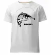 Чоловіча преміум футболка FISHING Білий фото