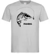 Чоловіча футболка FISHING Сірий фото