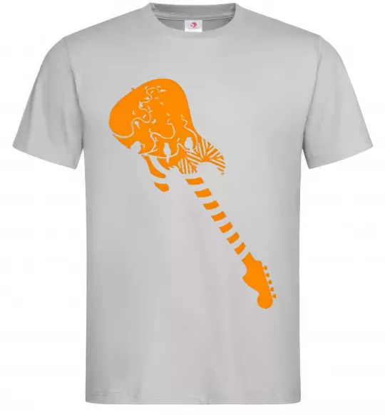 Чоловіча футболка Гітара Сірий фото