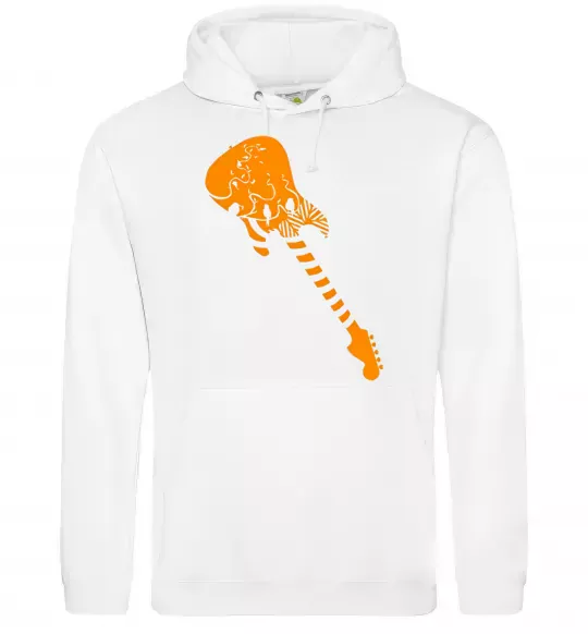 Женская толстовка (худи) Гітара Белый фото