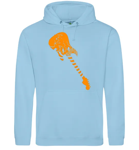 Жіноча толстовка (худі) Гітара Блакитний фото