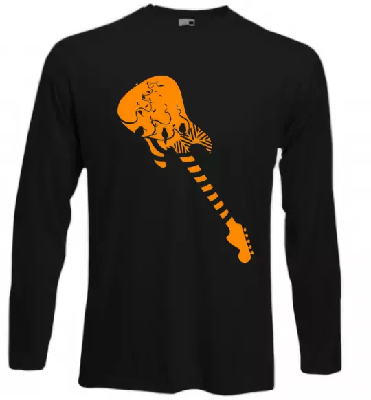 Лонгслів Гітара Чорний фото