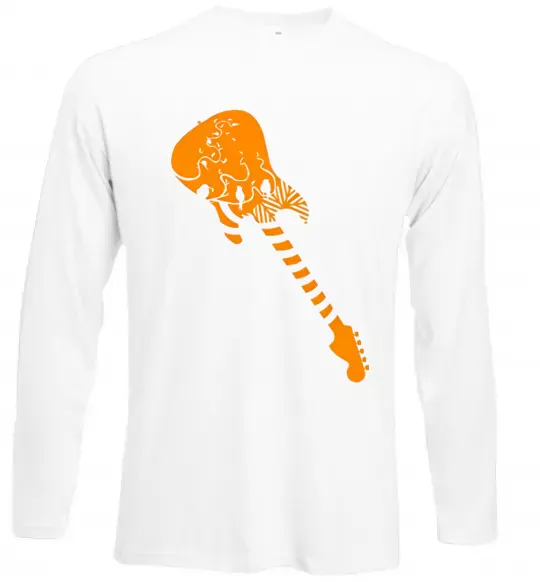 Лонгслів Гітара Білий фото