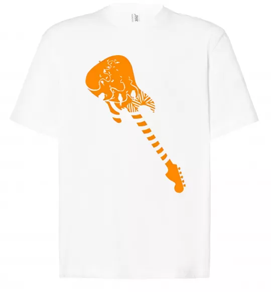 Футболка Оверсайз Гітара Белый фото