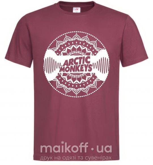 Мужская футболка Arctic monkeys Logo Бордовый фото