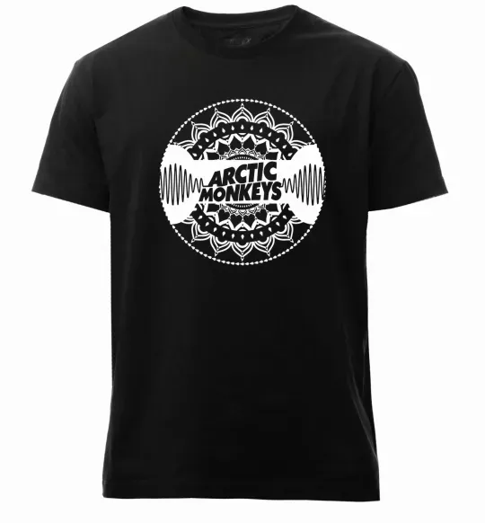 Мужская премиум футболка Arctic monkeys Logo Черный фото