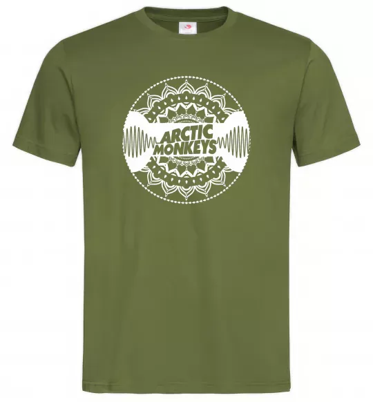 Чоловіча футболка Arctic monkeys Logo Оливковий фото