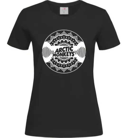 Женская футболка Arctic monkeys Logo Черный фото