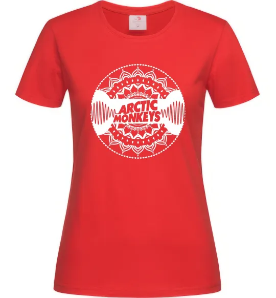 Женская футболка Arctic monkeys Logo Красный фото