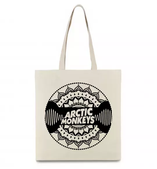 Эко-сумка Arctic monkeys Logo Бежевый фото