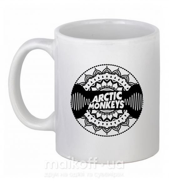 Чашка керамическая Arctic monkeys Logo Белый фото