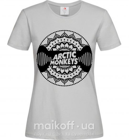 Женская футболка Arctic monkeys Logo Серый фото