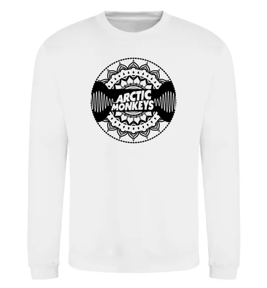 Свитшот Arctic monkeys Logo Белый фото
