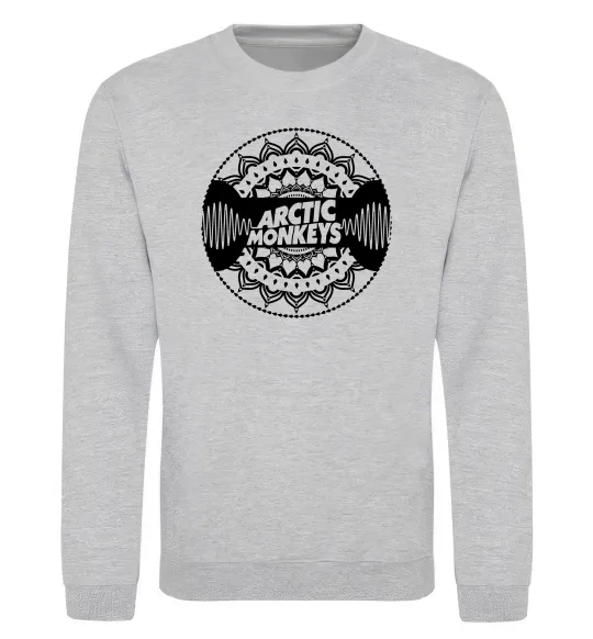 Свитшот Arctic monkeys Logo Серый меланж фото