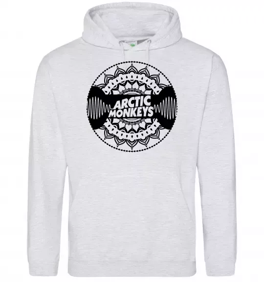 Чоловіча толстовка (худі) Arctic monkeys Logo Сірий меланж фото