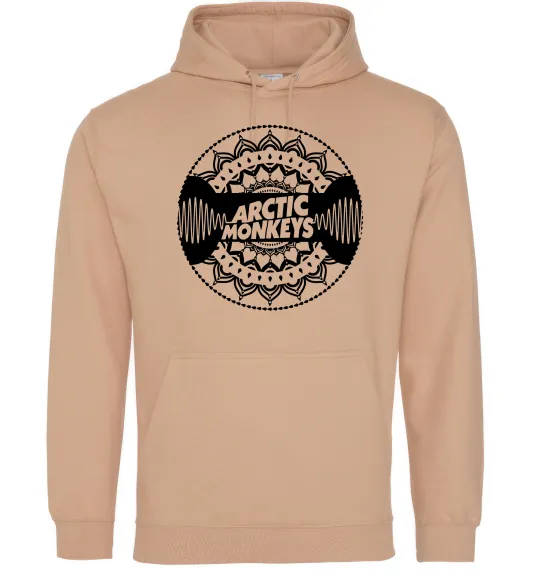 Чоловіча толстовка (худі) Arctic monkeys Logo Пісочний фото