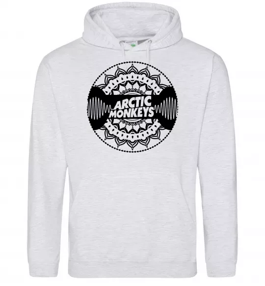 Женская толстовка (худи) Arctic monkeys Logo Серый меланж фото