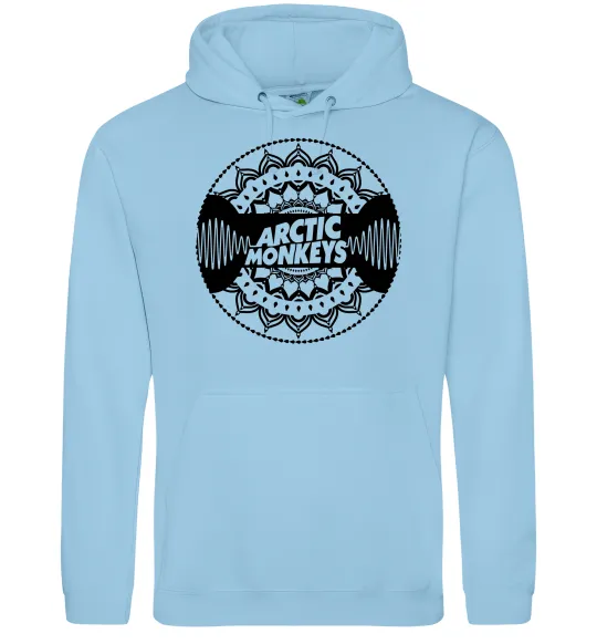 Женская толстовка (худи) Arctic monkeys Logo Голубой фото