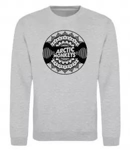 Свитшот Arctic monkeys Logo Серый меланж фото