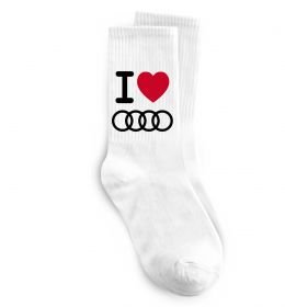Носки I love audi Logo