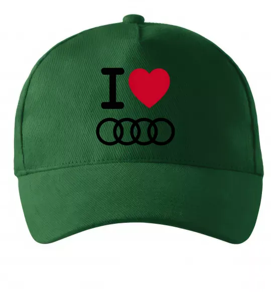 Кепка I love audi Logo Темно-зелений фото