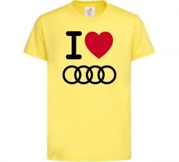 Дитяча футболка I love audi Logo