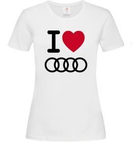 Жіноча футболка I love audi Logo Жіноча футболка I love audi Logo