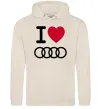 Чоловіча толстовка (худі) I love audi Logo Таш Чоловіча толстовка (худі) I love audi Logo Таш фото