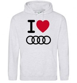 Жіноча толстовка (худі) I love audi Logo