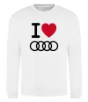 Світшот I love audi Logo Білий фото