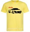 Мужская футболка Audi car and logo Лимонный фото