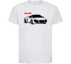 Дитяча футболка Audi car and logo Білий Дитяча футболка Audi car and logo Білий фото