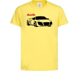 Детская футболка Audi car and logo Детская футболка Audi car and logo