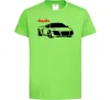 Дитяча футболка Audi car and logo Лаймовий Дитяча футболка Audi car and logo Лаймовий фото