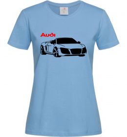 Жіноча футболка Audi car and logo Жіноча футболка Audi car and logo