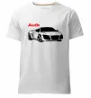Чоловіча преміум футболка Audi car and logo Білий фото