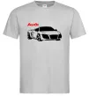 Чоловіча футболка Audi car and logo Сірий фото