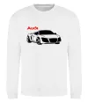 Світшот Audi car and logo Білий фото