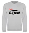 Світшот Audi car and logo Сірий меланж фото