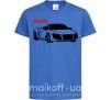Детская футболка Audi car and logo Ярко-синий фото